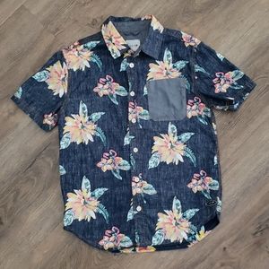 Boys Hawaiian Print Joe's Jeans button up